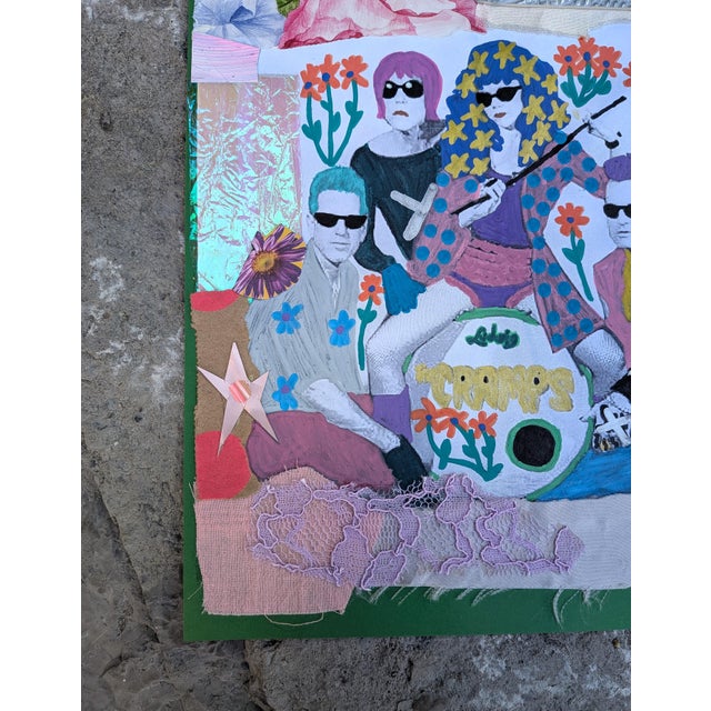 2020s "The Cramps but Colorful" Mixed Media Collage by Frances Sousa For Sale - Image 5 of 7