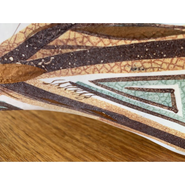 Tan Sascha Brastoff Ceramic Fish For Sale - Image 8 of 9