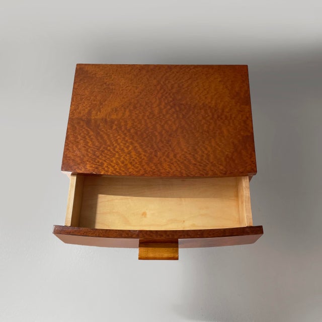 1930s Italian Art Deco Bedside Tables in Wood, 1930s, Set of 2 For Sale - Image 5 of 15