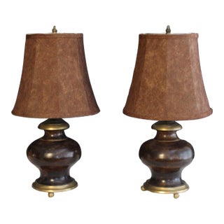 Early 20th Century Tyndale Style Bronze Urns - a Pair For Sale