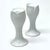 Vintage White Porcelain Tulip-Shaped Candle Holders by KPM West Germany - A Pair For Sale - Image 9 of 13