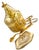 Metal 80s Judith Leiber Shoulder Bag Filigree Gold Plate Metal Embossed Evening Bag Floral Vintage For Sale - Image 7 of 9