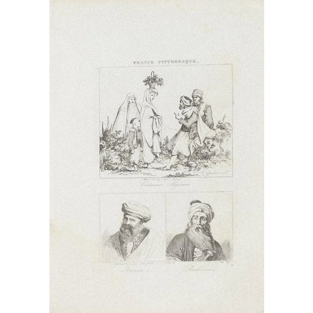 Costume and Portrait is an original lithograph artwork realized by an anonymous engraver of the XIX century. Belongs to...