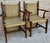 Wood Set of 20th Spanish Walnut Armchairs with Backs and Caned Seats, 1940 For Sale - Image 7 of 18
