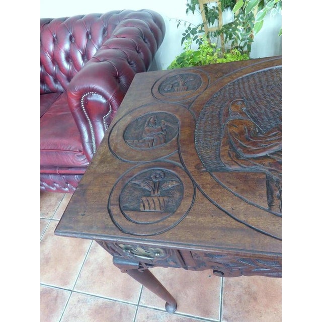 Wood Antique Georgian Mahogany Side Table, 1740 For Sale - Image 7 of 14
