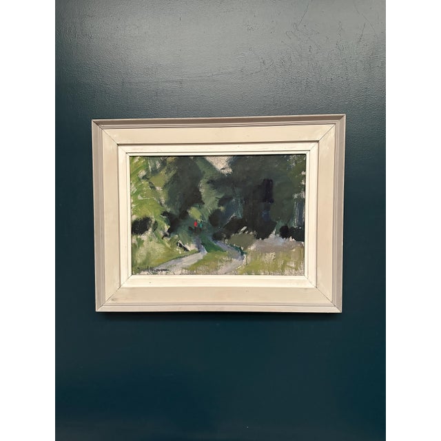 Karl Niemann, Figures on Winding Path, 1950s, Oil Painting on Canvas, Framed For Sale - Image 18 of 18