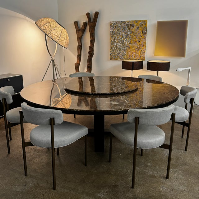 Antonio Citterio Attributed to Maxalto Xilos Dining Table With Rotating Tray For Sale - Image 4 of 7