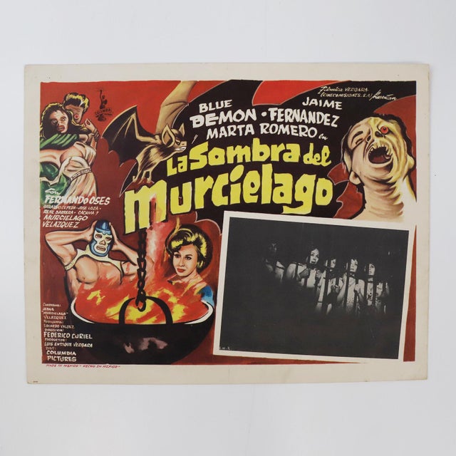 1950s Fantastic Collection of 8 Original and Rare Mexican Wrestling Movie Posters For Sale - Image 10 of 10