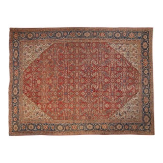 Vintage Sultanabad Carpet - 10'3" X 13'6" For Sale