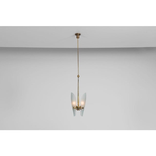 Fontana Arte Model 1636 Pendant Lamp by Max Ingrand for Fontana Arte, Italy, 1960 For Sale - Image 4 of 18