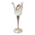 Elegant Hand-Blown Sculptural Tulip Form Art Glass For Sale