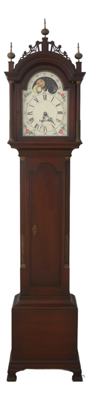 Simon Willard Mahogany Tall Case Grandfather Clock