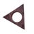 1960s 1960s Danish Modern Solid Rosewood Triangular Napkin Rings- Set of 6 For Sale - Image 5 of 16