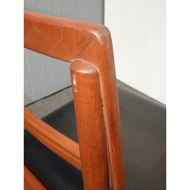 Black Vintage Mid Century Danish Modern Black Side Chair For Sale - Image 8 of 13