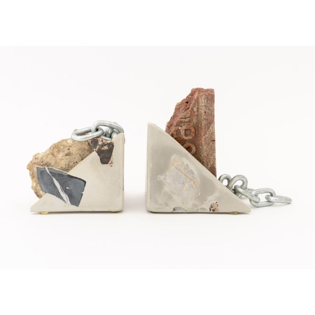 Contemporary Chen Chen and Kai Williams Pair of "Metamorphic Rock" Bookends, 2013 For Sale - Image 3 of 12