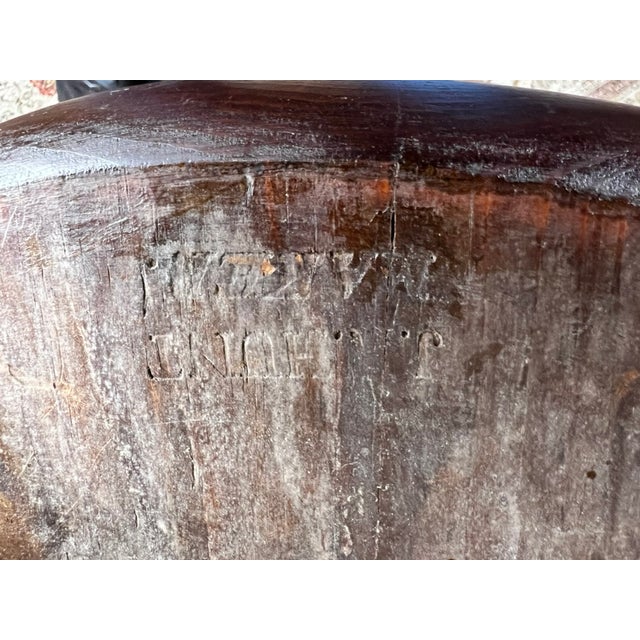 Antique Set of Four New Hampshire Step Down Windsor Chairs Signed j.r. Hunt C. Early 19th Century For Sale - Image 13 of 13