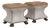 Thomasville Pair of Tufted Leather Stools For Sale