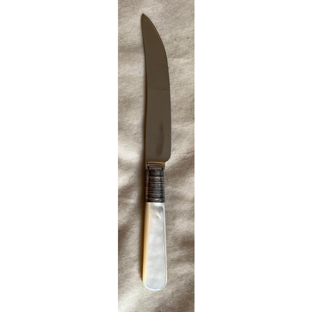 Traditional Mid 20th Century Fruit 6 Knives by Sheffield England with case - 7 pcs For Sale - Image 3 of 8