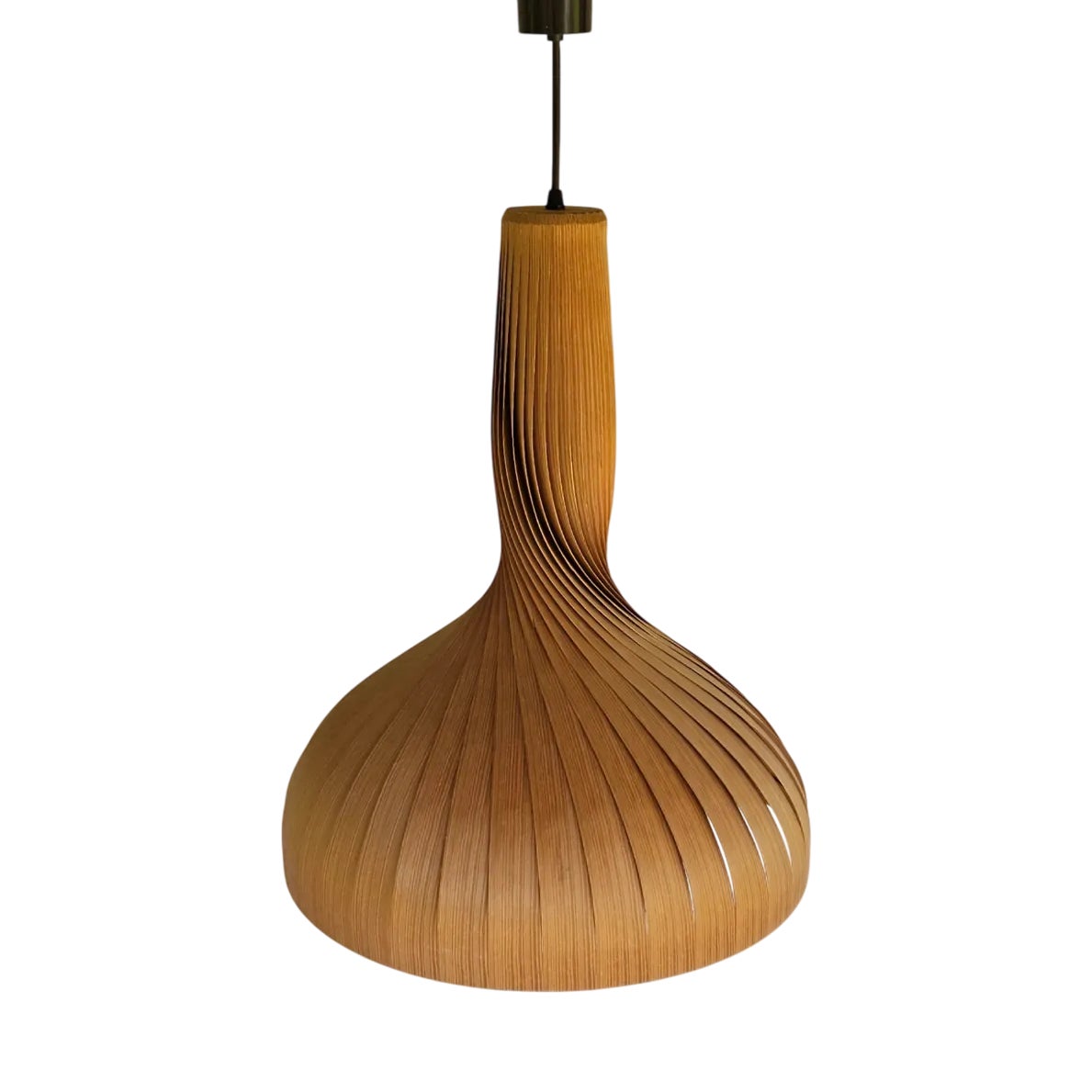 Pendant Lamp in Turned Pinewood by Hans-Agnes Jakobsson for