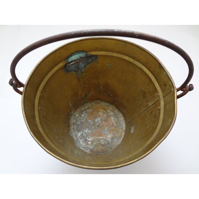 Antique Iron Handled Brass Fire Pail or Water Bucket Chairish
