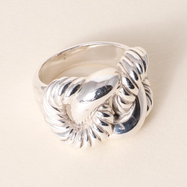 David Yurman Cordelia Ring in Sterling Silver Circa 1990 A bold expression of sculptural elegance, the Cordelia ring by...