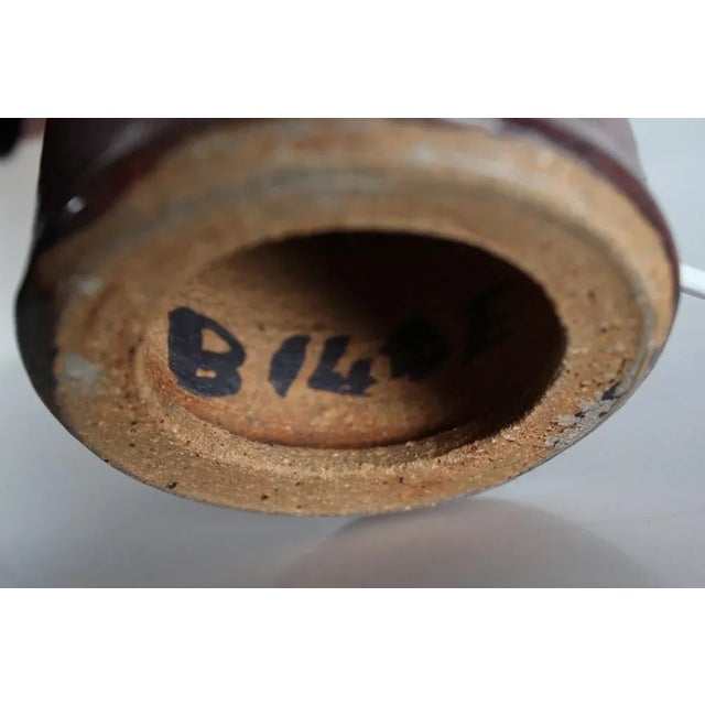 Sculptural Ceramic Table Lamp by Gunver Bilde Sørensen, Denmark, 1970s For Sale - Image 10 of 11