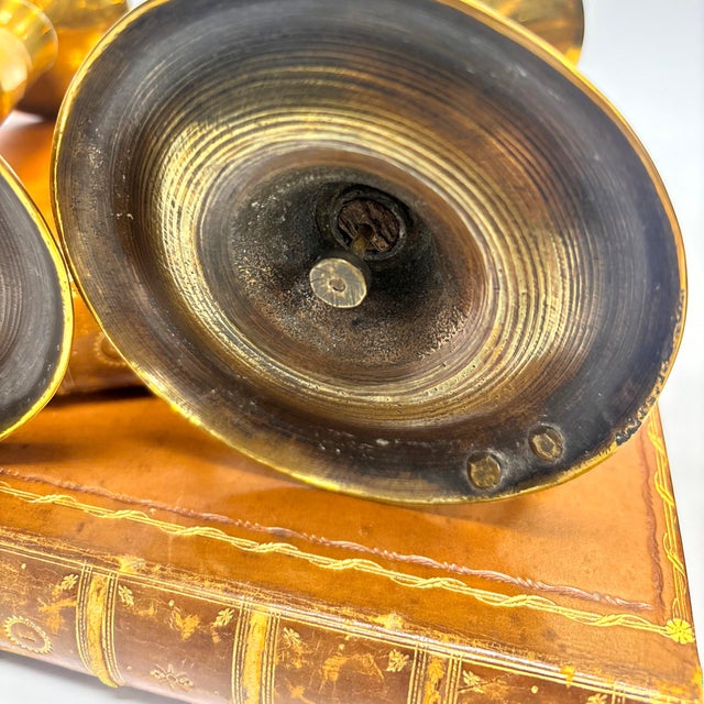Pair of Victorian English Brass Chambersticks For Sale - Image 12 of 18
