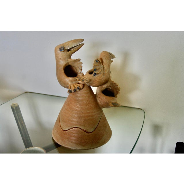 Pierre Koppe, French sculptor, painter, and ceramicist from Lorraine (1931-2016). Poetic ceramics, signed and dated PKoppe...