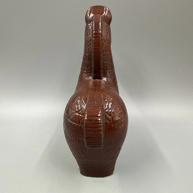 1990s Vintage MCM Bitossi Style Trojan Horse Ceramic Figurine For Sale - Image 5 of 9