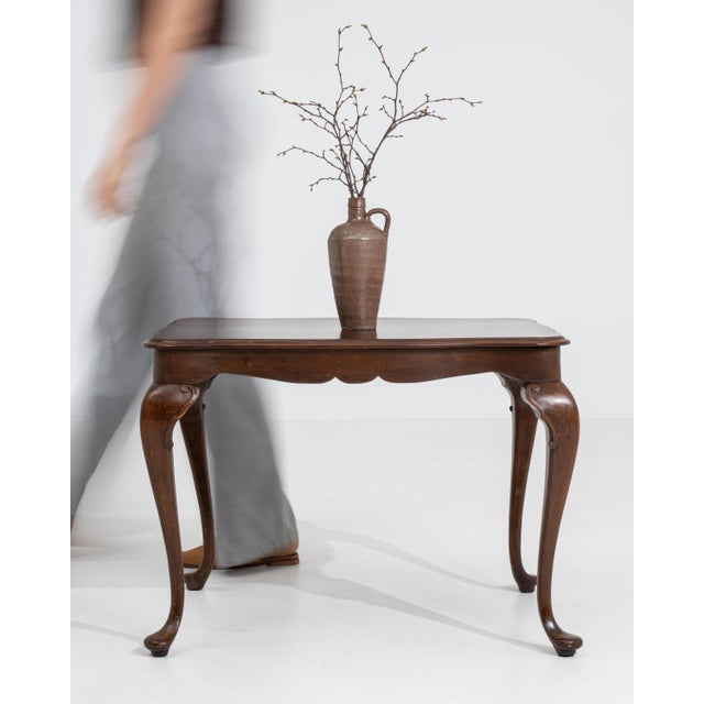 Brown French Louis XV Style Coffee Table, Wooden Frame, 20th Century For Sale - Image 8 of 13