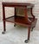 Early 20th Century Cherry Wood Serving Bar Cart with Removable Tray, 1940s For Sale - Image 4 of 18