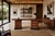 Mid-century modern sculptural biomorphic walnut executive desk, custom-made in the United States, circa 1980s. Defined by...