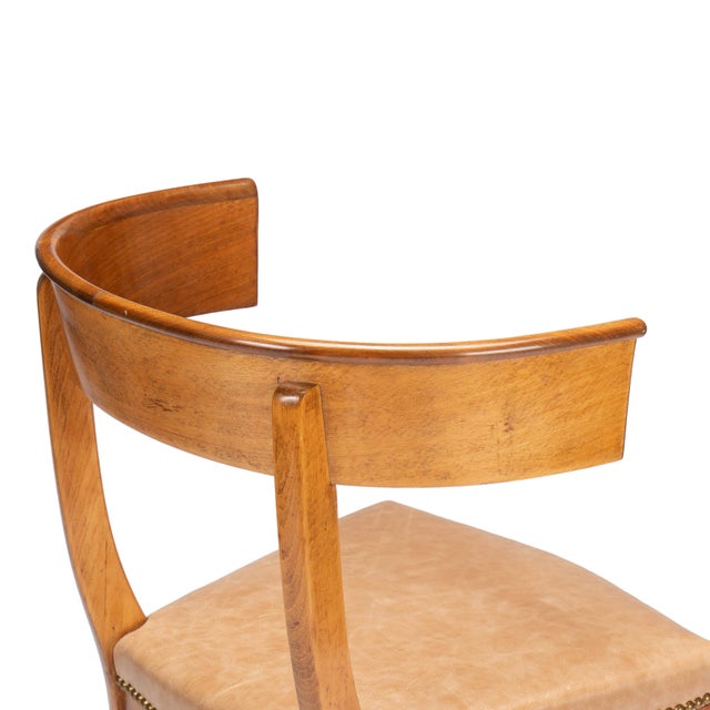 Austrian Biedermeier Beechwood and Mahogany Klismos Side Chair, Circa 1830 For Sale - Image 9 of 14