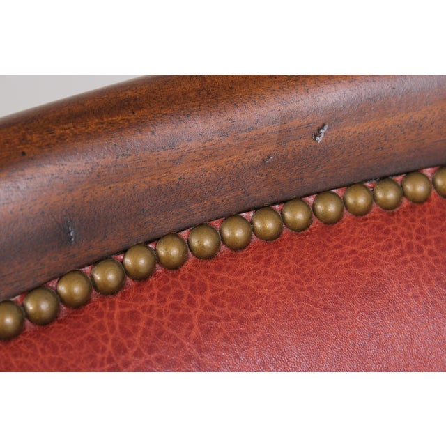 Hancock & Moore Red Leather Bar Stool Counter Chairs For Sale - Image 14 of 18