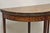 Antique Dutch Marquetry Inlay Flip Top Demilune Round Console Game Table For Sale - Image 9 of 12