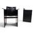 Solaria Chairs in Black Leather by Tito Agnoli for Arrben, 1970s, Set of 2 For Sale - Image 17 of 18