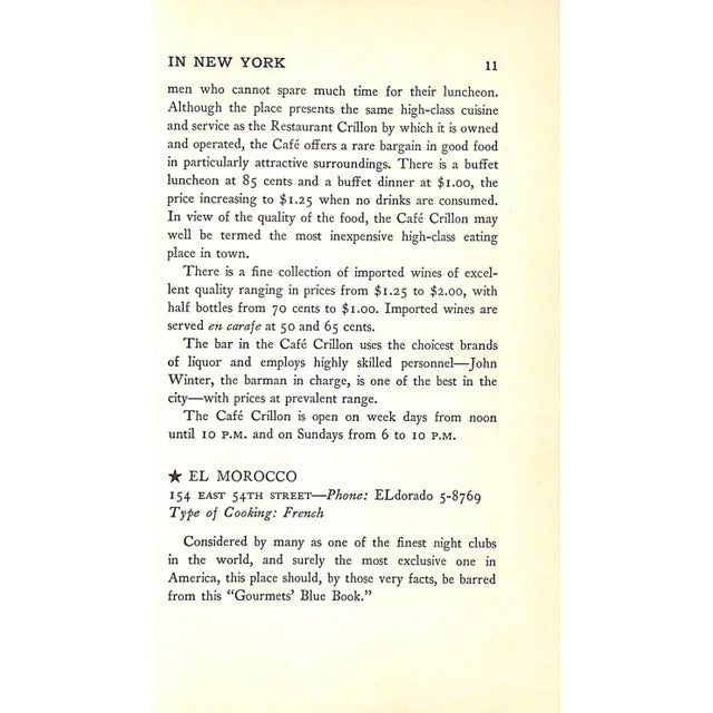 "Dining Out in New York and What to Order" 1939 Fougner, G. Selmer For Sale - Image 11 of 11