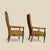 Hollywood Regency Tufted High-Back Armchairs in Gold Velvet Pair, 1960s For Sale - Image 9 of 18