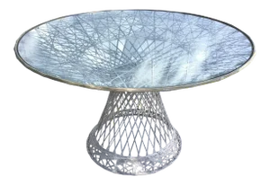 Mid Century Spun Fiberglass Patio Dining Table