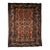 Antique Persian Malayer Area Rug, Hand-Knotted Wool, Geometric Pattern, 4x5, Red & Navy For Sale