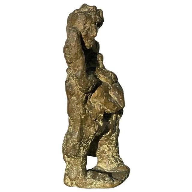 Bronze Mid 20th Century Leonard Schwartz Bronze Abstract Figurative Sculpture For Sale - Image 8 of 8