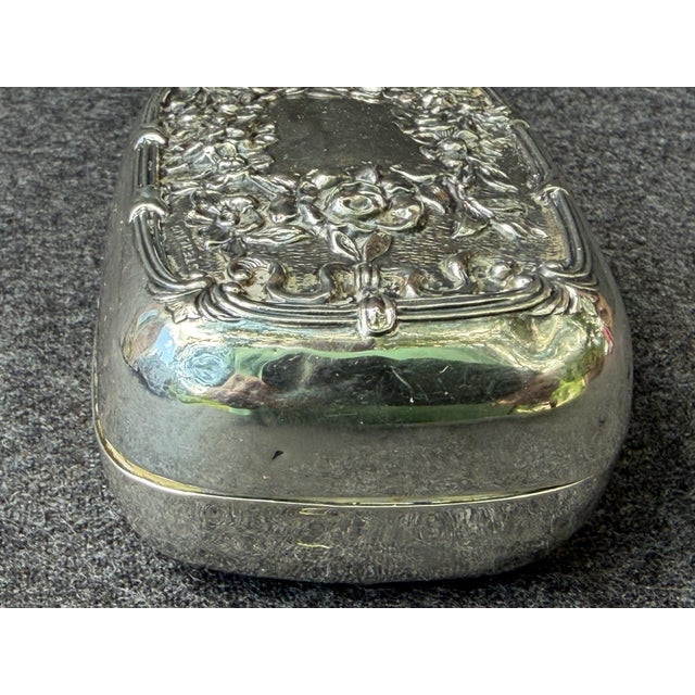 Silver Antique Sterling Silver Repousse For Sale - Image 8 of 18