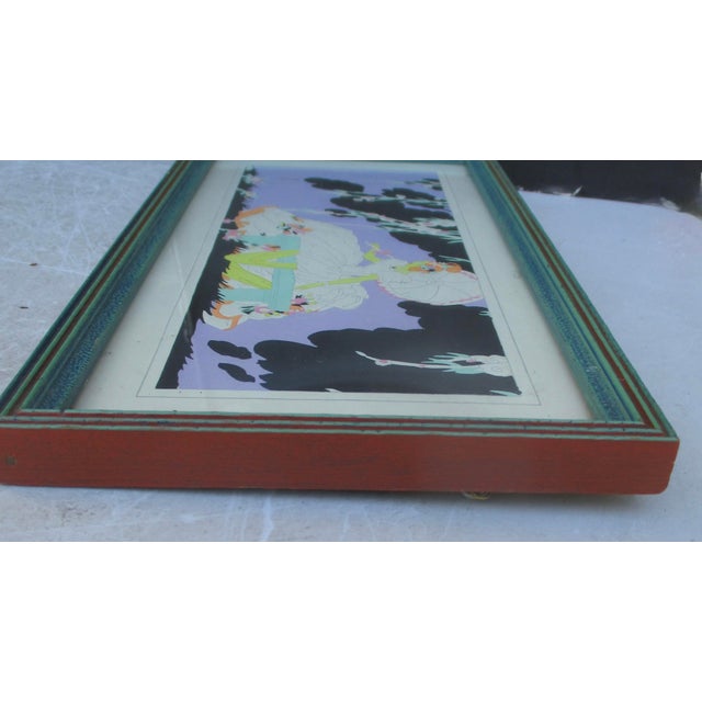 Paint Art Deco Pochoir Print by Janet Laura Scott For Sale - Image 7 of 10
