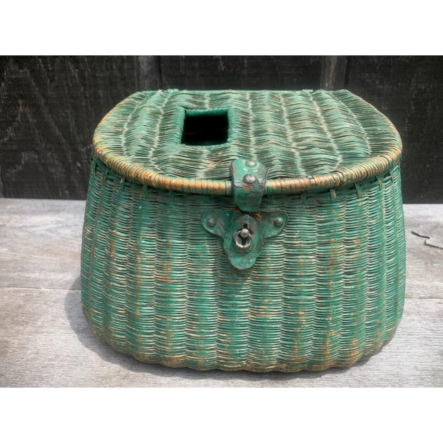 Vintage Wicker Fishing Creel Chairish