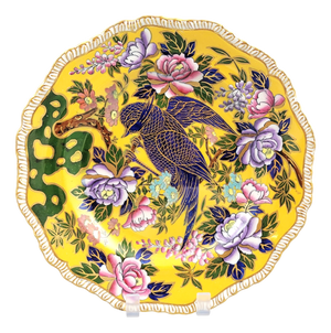 Patent Ironstone Charger Plate with Exotic Bird from Masons, 1915