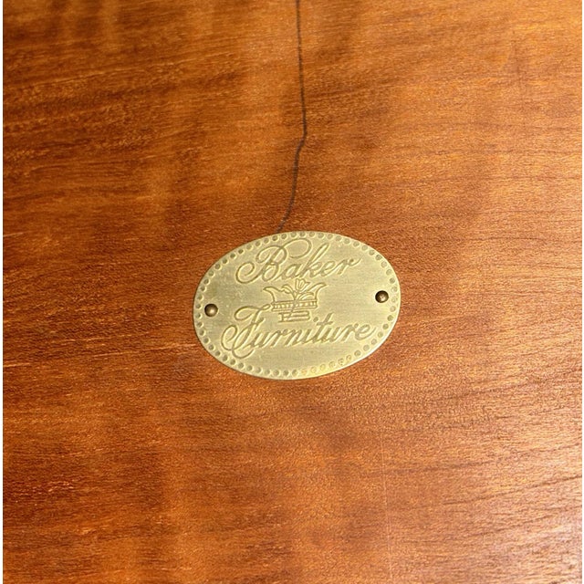 1950s Michael Taylor for Baker Walnut Extension Dining Table Far East Collection For Sale - Image 18 of 18