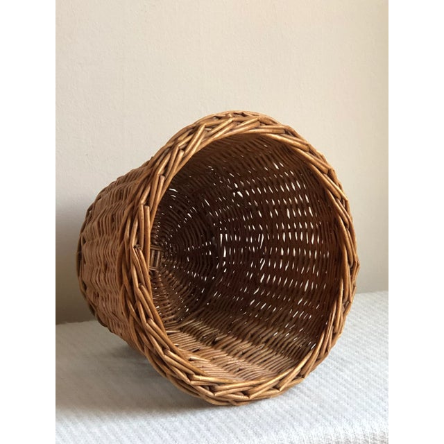 Mid-20th Century Wicker Planter Basket For Sale In Baltimore - Image 6 of 11