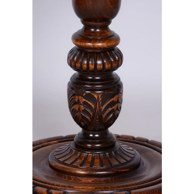 Art Deco Floor Lamp in Oak, 1920s For Sale - Image 6 of 15