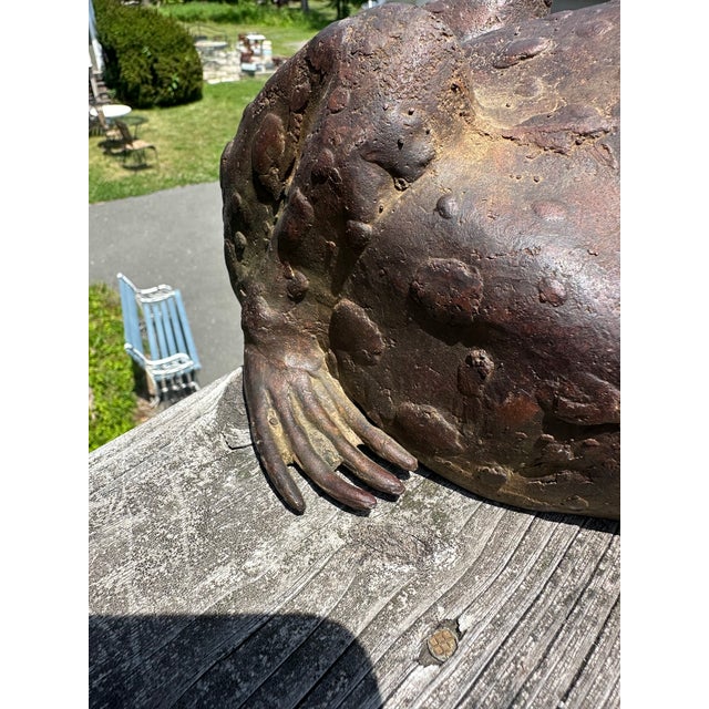 Bronze Frog Sculpture For Sale - Image 9 of 11
