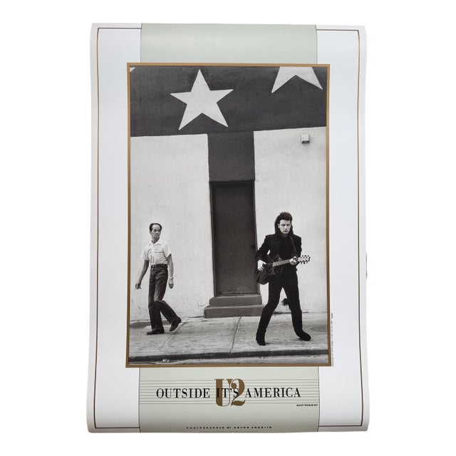 Anton Corbijn, U2 Outside It's America, Photographed by Anton Corbijn, Copyright Athena Int.., London 1989, Printed in England For Sale